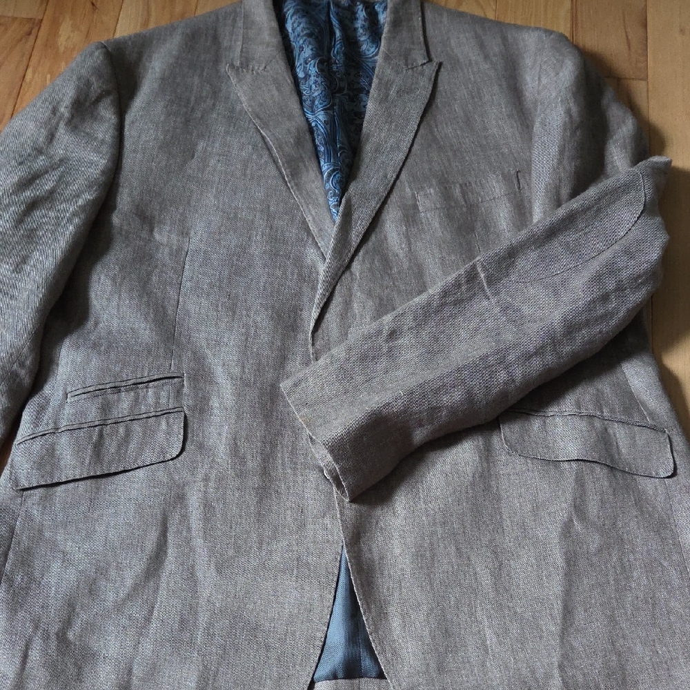 Joseph Abboud Linen Blazer 46r